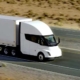 tesla semi-truck on road